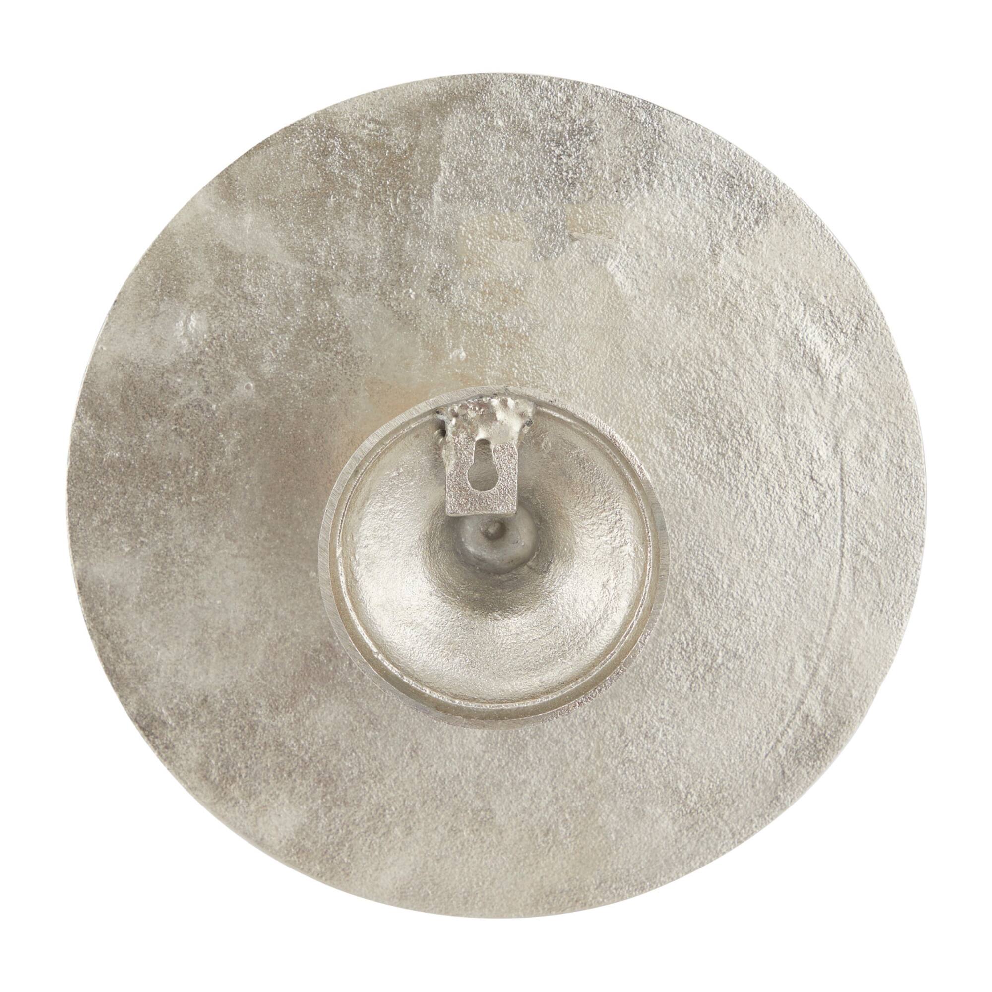 Silver Aluminum Modern Wall Decor, Set of 3 11", 13", 15"